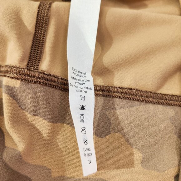 Lululemon Align High Rise Pant Camo Heritage 365 Camo Beige Womens Size 20 - Picture 9 of 13